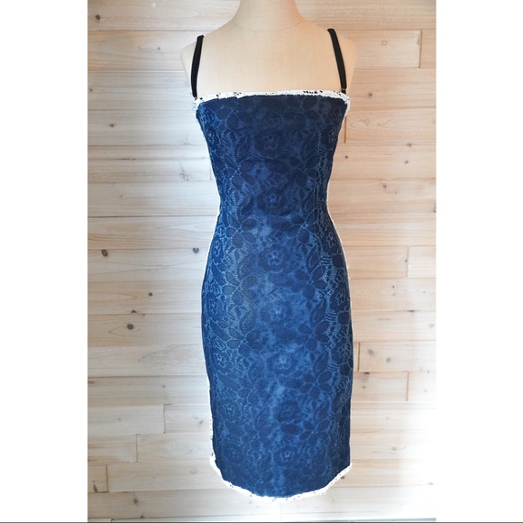 Dolce & Gabbana Dresses Vintage Dolce Gabbana Denim Floral Print